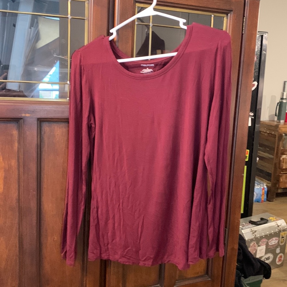 Burgundy top